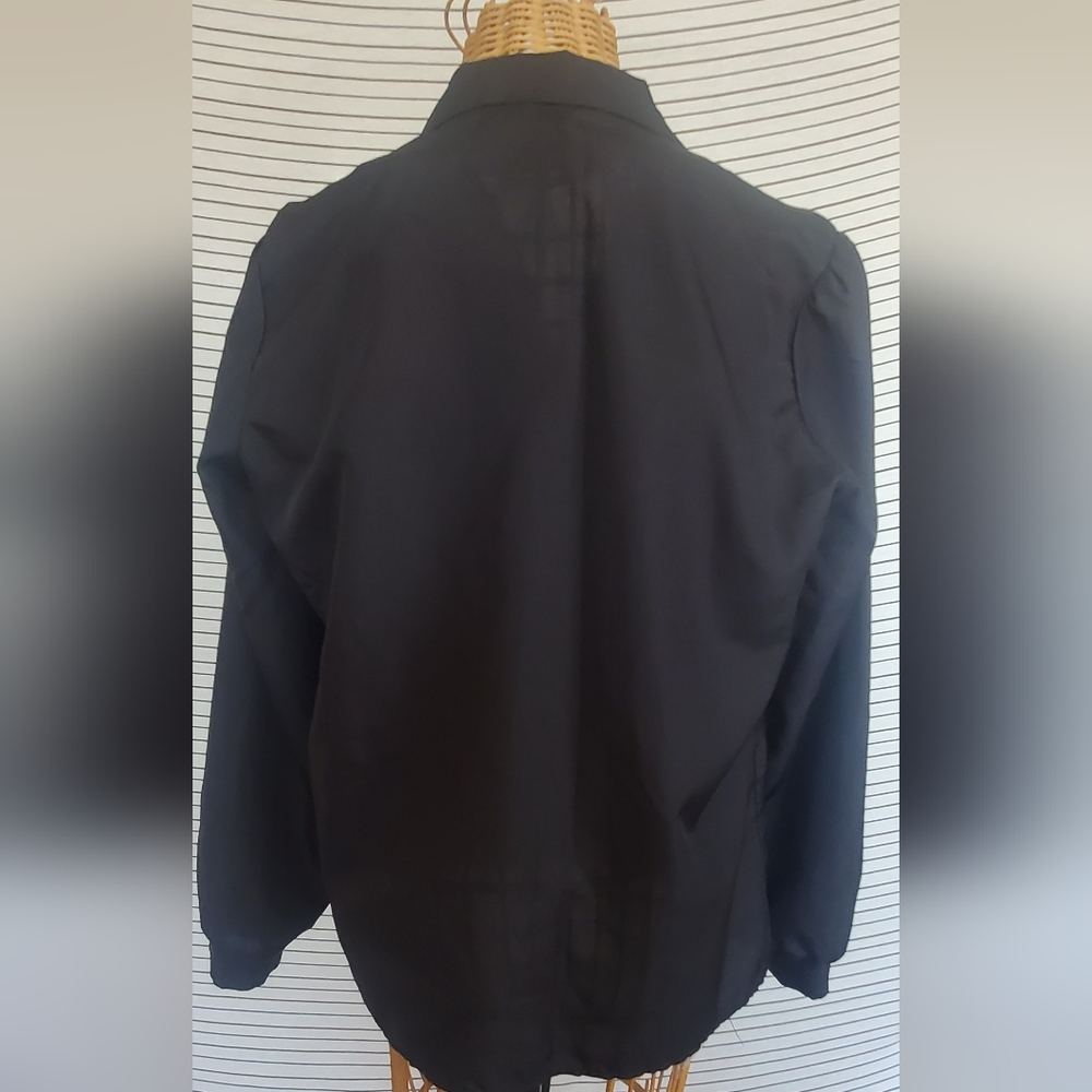 Vintage Cool Basic Black Button Down Blouse - image 4